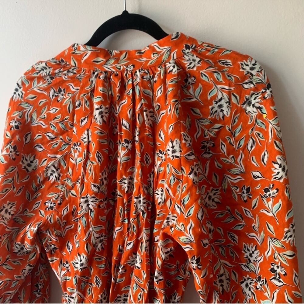 alice + olivia Lilian Linen Dress In Free Swinging Sienna Sz 6 - Picture 12 of 12